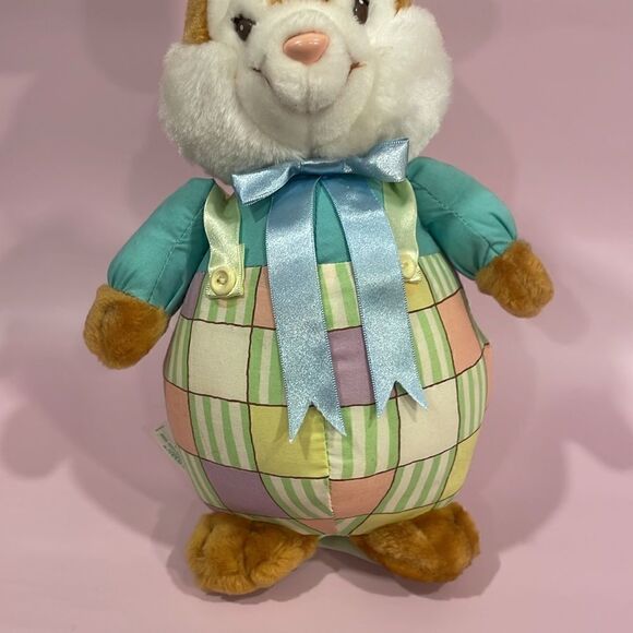 Bloomer Bunny Plush Stuffed Animal Vintage Easter Rabbit 1989 American Greetings - Picture 6 of 9
